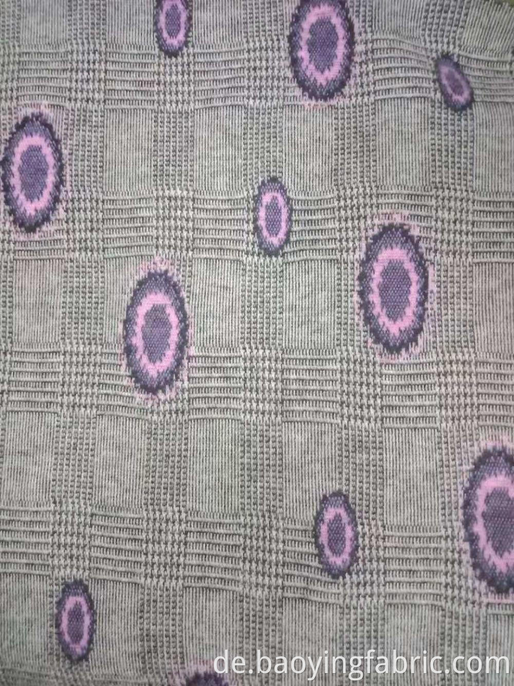 yarn dyed jacquard brushed fabric